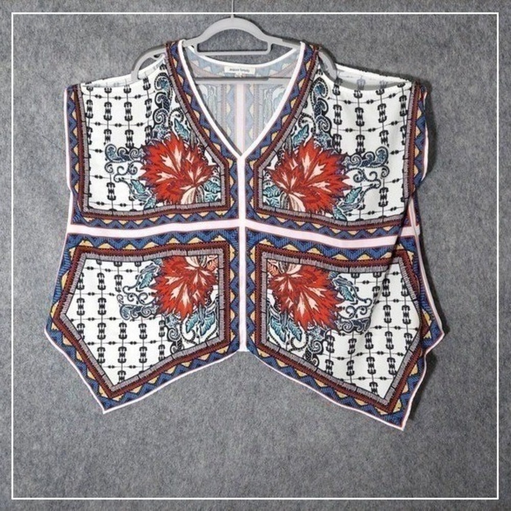 Jealous‎ Tomato Tunic Women S Boho Kimono Paisley Lightweight Festival Vacation